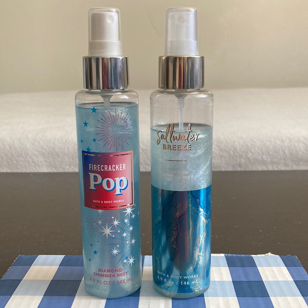 BBW 2 Summertime glitter sprays
